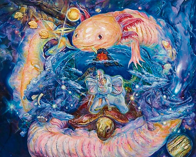 Diagram of UPA universe; 2023, by Erina Matsui. (UPA is the 40-year-old artist’s alter-ego and mascot). (Image via Instagram) Diagram of UPA universe; 2023, by Erina Matsui. (UPA is the 40-year-old artist’s alter-ego and mascot). (Image via Instagram)