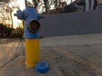 A water hydrant in the aftermath of the Eaton Fire in Altadena, California, US, on Friday, Jan. 10, 2025. 