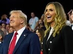 FILE - Republican presidential candidate former President Donald Trump, left, and Republican National Committee co-chair Lara Trump attend the final day of the Republican National Convention, July 18, 2024, in Milwaukee. (AP Photo/Evan Vucci, File)