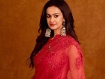 Shubra Aiyappa was in Tirupati recently with husband Vishal Sivappa.