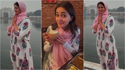 Ananya Panday shines in stunning ethnic kurta set during Amritsar visit. (Instagram) Ananya Panday shines in stunning ethnic kurta set during Amritsar visit. (Instagram)