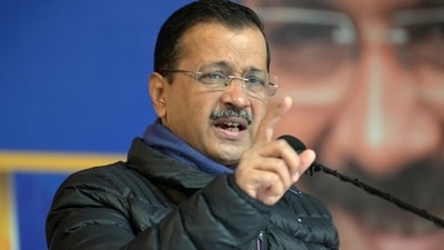 Arvind Kejriwal during a press conference at the AAP office in New Delhi. (RAJ K RAJ /HT PHOTO) Arvind Kejriwal during a press conference at the AAP office in New Delhi. (RAJ K RAJ /HT PHOTO)