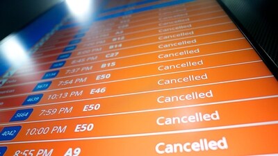 While the US winter storm brought chaos for the entire aerial traffic, Delta Airlines particularly suffered a rougher impact as all five runways at the Atlanta International Airport closed down temporarily for two hours. (Photographer: Stefani Reynolds/Bloomberg) While the US winter storm brought chaos for the entire aerial traffic, Delta Airlines particularly suffered a rougher impact as all five runways at the Atlanta International Airport closed down temporarily for two hours. (Photographer: Stefani Reynolds/Bloomberg)