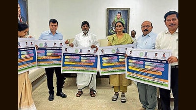 Deputy CM Bhatti Vikramarka unveils the poster for the campaign. (HT Photo) Deputy CM Bhatti Vikramarka unveils the poster for the campaign. (HT Photo)