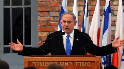 Israeli PM Netanyahu has sent Mossad's director for Gaza ceasefire talks (AFP) Israeli PM Netanyahu has sent Mossad's director for Gaza ceasefire talks (AFP)