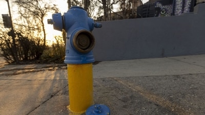 A water hydrant in the aftermath of the Eaton Fire in Altadena, California, US, on Friday, Jan. 10, 2025. (Bloomberg) A water hydrant in the aftermath of the Eaton Fire in Altadena, California, US, on Friday, Jan. 10, 2025. (Bloomberg)
