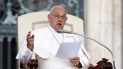 Pope Francis expressed grief over massive destruction caused by LA wildfires. (REUTERS)
