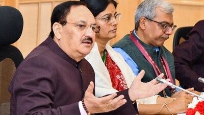 JP Nadda has launched a fresh attack on AAP and Arvind Kejriwal. (PTI) JP Nadda has launched a fresh attack on AAP and Arvind Kejriwal. (PTI)