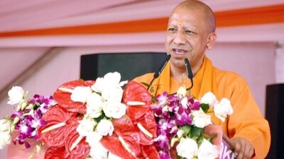 Uttar Pradesh CM Yogi Adityanath speaking on first anniversary of Ram Lalla Pran Pratishtha in Ayodhya. (Sourced) Uttar Pradesh CM Yogi Adityanath speaking on first anniversary of Ram Lalla Pran Pratishtha in Ayodhya. (Sourced)