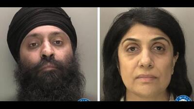 While Rajbinder Kaur was sentenced to two years and eight months imprisonment by Birmingham Crown Court on Thursday, Kaldip Singh Lehal was given a four months’ sentence suspended for 18 months and 80 hours of community service. While Rajbinder Kaur was sentenced to two years and eight months imprisonment by Birmingham Crown Court on Thursday, Kaldip Singh Lehal was given a four months’ sentence suspended for 18 months and 80 hours of community service.