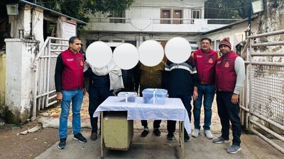 The police received a tip-off about the illegal trade, following which a raid was conducted in Lajpat Nagar on January 9. (Delhi Police/X) The police received a tip-off about the illegal trade, following which a raid was conducted in Lajpat Nagar on January 9. (Delhi Police/X)