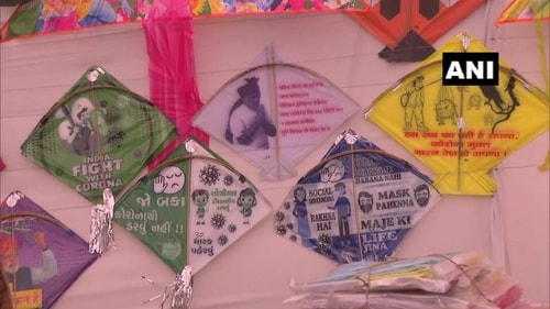 Every year, Gujarat celebrates the Uttarayan festival, popularly known as the festival of kites on January 14. (Twitter/@ANI) Every year, Gujarat celebrates the Uttarayan festival, popularly known as the festival of kites on January 14. (Twitter/@ANI)