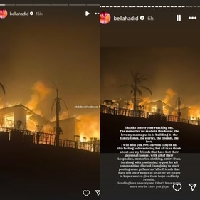 She also shared a picture of the destroyed Malibu home. She also shared a picture of the destroyed Malibu home.