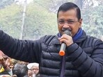 Former Delhi CM and AAP national convener Arvind Kejriwal addresses the media, at Shakur Basti area, in New Delhi. Former Delhi CM and AAP national convener Arvind Kejriwal addresses the media, at Shakur Basti area, in New Delhi.