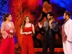 Raveena Tandon joined Bigg Boss 18 to promote her daughter's Azaad. Raveena Tandon joined Bigg Boss 18 to promote her daughter's Azaad.
