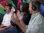 Michael Vaughan wears the Baggy Green on-air Michael Vaughan wears the Baggy Green on-air