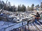 Shimla: Rush of visitors seen after fresh snowfall, at Kufri near Shimla, Himachal Pradesh, Tuesday, Jan. 7, 2025. 