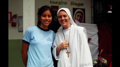 Sister Clare Theresa Crockett (right) (Home Of The Mother order/PA) Sister Clare Theresa Crockett (right) (Home Of The Mother order/PA)