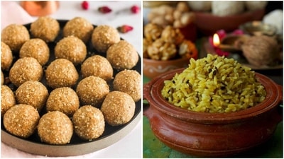 Makar Sankranti 2025: Makar Sankranti celebrates the harvest with traditional foods like urad dal khichdi and sesame laddus. (Pinterest) Makar Sankranti 2025: Makar Sankranti celebrates the harvest with traditional foods like urad dal khichdi and sesame laddus. (Pinterest)
