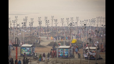 Devotees gather to take a holy dip at Sangam, the confluence of the Ganges, Yamuna and Saraswati rivers ahead of the "Maha Kumbh Mela (REUTERS/Adnan Abidi) Devotees gather to take a holy dip at Sangam, the confluence of the Ganges, Yamuna and Saraswati rivers ahead of the "Maha Kumbh Mela (REUTERS/Adnan Abidi)