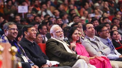 Prime Minister Narendra Modi attends the Viksit Bharat Young Leaders Dialogue 2025 on Sunday (ANI) Prime Minister Narendra Modi attends the Viksit Bharat Young Leaders Dialogue 2025 on Sunday (ANI)