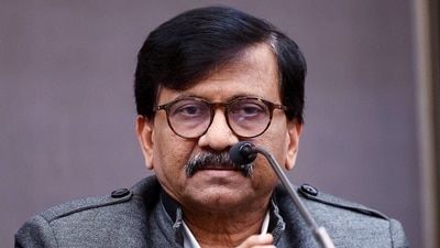 Shiv Sena (Uddhav Balasaheb Thackeray) Rajya Sabha MP Sanjay Raut addresses a press conference. (File) (ANI) Shiv Sena (Uddhav Balasaheb Thackeray) Rajya Sabha MP Sanjay Raut addresses a press conference. (File) (ANI)