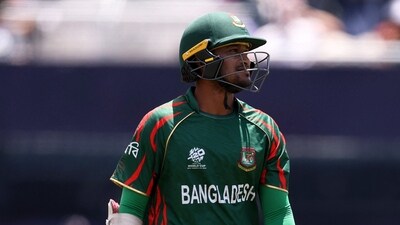 Shakib Al Hasan has not been named in Bangladesh's Champions Trophy squad (Getty Images via AFP)