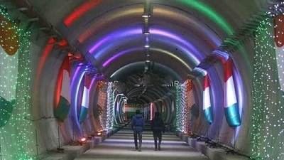 12 km closer to Ladakh! Sonamarg Tunnel inauguration marks a new era for travel. (Image by X/SrinagarGirl) 12 km closer to Ladakh! Sonamarg Tunnel inauguration marks a new era for travel. (Image by X/SrinagarGirl)