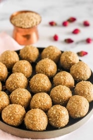 Til Gud Ladoo is a festive sweet made with sesame seeds and jaggery. (Pinterest) Til Gud Ladoo is a festive sweet made with sesame seeds and jaggery. (Pinterest)