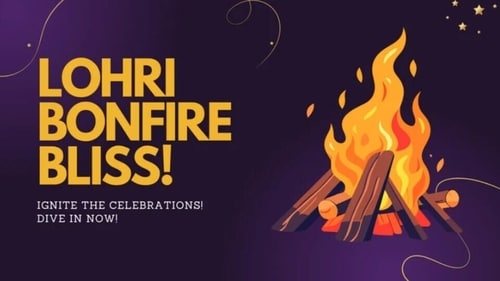 Happy Lohri 2025 to everyone! (Image by Canva) Happy Lohri 2025 to everyone! (Image by Canva)