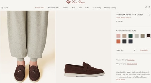 Radhika's loafers are worth  ₹78k.