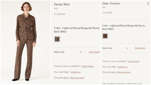Radhika Merchant's pants and shirt look is worth ₹4,67,863. Radhika Merchant's pants and shirt look is worth ₹4,67,863.