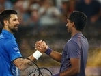 Novak Djokovic vs Nishesh Basavareddy Australian Open 2025: Serbia's Novak Djokovic shakes hands with Nishesh Basavareddy of the United States after winning his first round match.