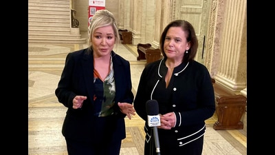 The Northern Ireland First Minister, left, was asked whether the DUP move could destabilise the powersharing executive in Belfast (David Young/PA) The Northern Ireland First Minister, left, was asked whether the DUP move could destabilise the powersharing executive in Belfast (David Young/PA)