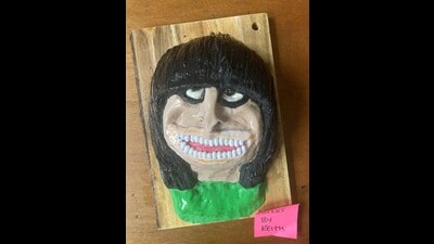 Amateur baker Keith Scovell has gone viral after creating a ‘crazy’ cake of Claudia Winkleman complete with Tic Tacs for teeth and black icing for her famous hairstyle (Keith Scovell/PA) Amateur baker Keith Scovell has gone viral after creating a ‘crazy’ cake of Claudia Winkleman complete with Tic Tacs for teeth and black icing for her famous hairstyle (Keith Scovell/PA)