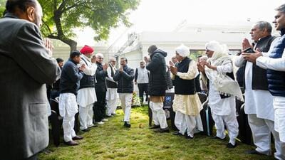 AAP chief Arvind Kejriwal meets representatives of the Jat community in New Delhi on Monday. (Arvind Kejriwal-X) AAP chief Arvind Kejriwal meets representatives of the Jat community in New Delhi on Monday. (Arvind Kejriwal-X)