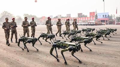Army Day Parade this year will see participation of all-girl marching contingent from NCC, showcasing of four thematic tableaux, including one based on the force’s Mission Olympics Wing, and robotic mules. (ANI FILE) Army Day Parade this year will see participation of all-girl marching contingent from NCC, showcasing of four thematic tableaux, including one based on the force’s Mission Olympics Wing, and robotic mules. (ANI FILE)