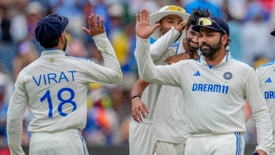 India's captain Rohit Sharma, right, and Virat Kohli (AP) India's captain Rohit Sharma, right, and Virat Kohli (AP)