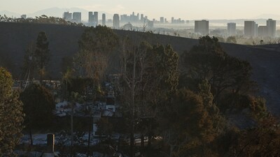 As of early Monday morning, more than 57,000 California utility customers were without power in areas affected by the fires, according to website PowerOutage.us. (REUTERS)
