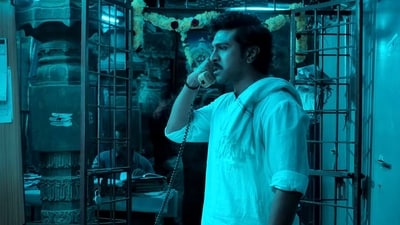 Ram Charan in a still from Shankar's maiden Telugu film Game Changer. Ram Charan in a still from Shankar's maiden Telugu film Game Changer.