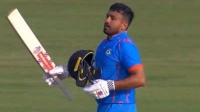 Karun Nair scored 664 runs in Vijay Hazare Trophy Karun Nair scored 664 runs in Vijay Hazare Trophy