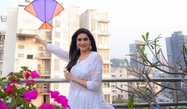 Actor Karishma Tanna celebrating Makar Sankranti