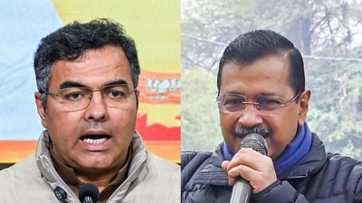 BJP's Parvesh Verma and Arvind Kejriwal BJP's Parvesh Verma and Arvind Kejriwal
