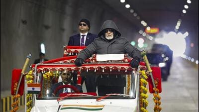 Prime Minister Narendra Modi during the inauguration of the Z-Morh tunnel, in J&K. (PMO)