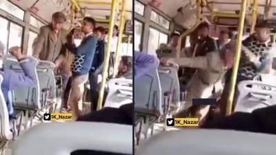 Retd IAS officer RN Meena was assaulted by a bus conductor in Jaipur. Retd IAS officer RN Meena was assaulted by a bus conductor in Jaipur.