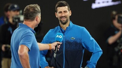 But then Djokovic staged a comeback to win the second set 6-3. (AFP) But then Djokovic staged a comeback to win the second set 6-3. (AFP)