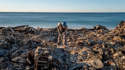 The California fires are the third- and fourth-most destructive in state history and are the worst natural disaster to hit Los Angeles since the 1994 Northridge earthquake, which killed 57 people. (Getty Images via AFP) The California fires are the third- and fourth-most destructive in state history and are the worst natural disaster to hit Los Angeles since the 1994 Northridge earthquake, which killed 57 people. (Getty Images via AFP)