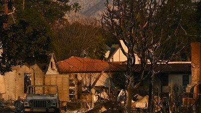 Burned-out cars and homes reduced to rubble by the Eaton Fire are seen in Altadena, California (AFP) Burned-out cars and homes reduced to rubble by the Eaton Fire are seen in Altadena, California (AFP)