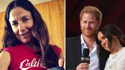 Justine Bateman likens Harry and Meghan to ‘ambulance chasers’ amid LA wildfire relief efforts (_justinebateman/Instagram, AFP) Justine Bateman likens Harry and Meghan to ‘ambulance chasers’ amid LA wildfire relief efforts (_justinebateman/Instagram, AFP)