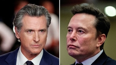 Gavin Newsom shares new video, claims it show Elon Musk being ‘exposed by firefighters for his own lies’ about LA fires (REUTERS/Marco Bello/File Photo, ALLISON ROBBERT/Pool via REUTERS//File Photo)